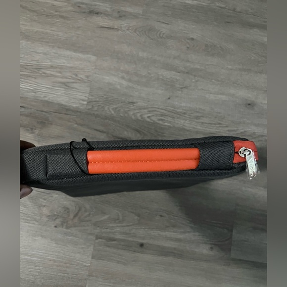 Voova Laptop Zip Top Case, NWT, Gray & Orange - Picture 6 of 6